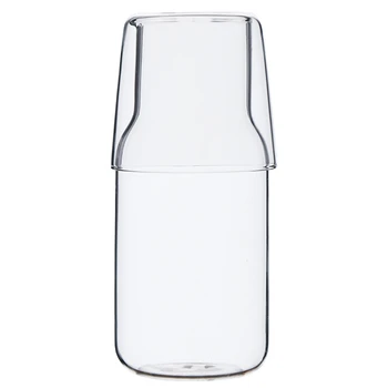 Durabil Sticlă Ceașcă Băutură Rece Oală Set De Ceasca De Apa O Cana Cu Apa Carafă Cu Tumber Suc De Lapte Vas Mare De Sticlă Borosilicată Drinkware