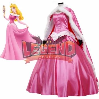 Aurora Rochie roz rochie de bal Adult cu capul personalizate cosplay costum
