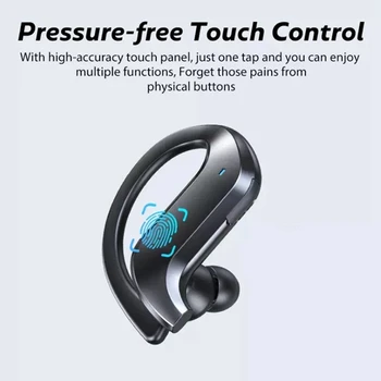 TWS Wireless Bluetooth 5.0 Căști CONDUS de Anulare a sunetului Stereo Sport Căști Ureche Cârlig de Afaceri Căști Bluetooth