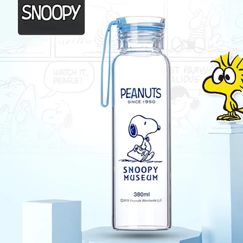 Oficial Autentic Produse Snoopy De Desene Animate Snoopy Portabil De Înaltă Borosilicată Ochelari Portabil Ceașcă De Afaceri Pahar Directe Bea