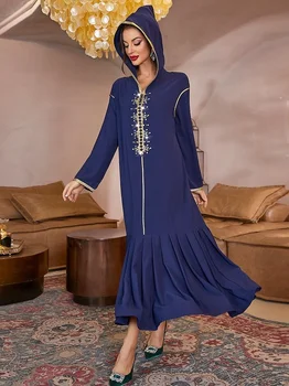 Ramadan Eid Mubarak Kaftans Pentru Femei Dubai Abaya Arabă Turcia Islam, Musulman Rochie Lunga, Robe Longue Femme Musulmane Caftan Maroc