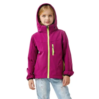 2022 Copii Fleece Geaca De Moda Fete Baieti Toamna Geaca Cu Gluga Waterproof, Windproof Softshell Jacket Haine Pentru Copii