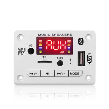 Hands-free MP3 Player Colorate Screen Decoder Bord 12V Bluetoothcompatible Mașină Modul Radio FM Suport TF USB AUX Casetofoane Auto
